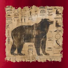 Egyptské hieroglyfy medveď