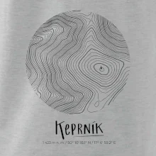 Keprník - vrstevnice v kruhu