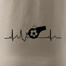 EKG futbal rozhodca a píšťalka