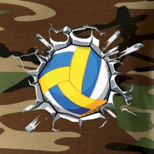 Volejbal lopta v triku