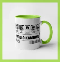 Čiarový kód - Vodič kamiónu