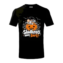 Sladkosť alebo žart tekvicový košík