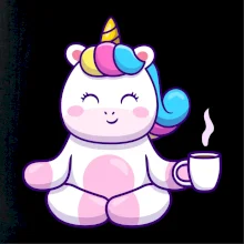 Yoga - jednorožec káva