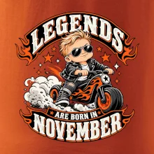Legendy se rodí v listopadu malý motorkář na odrážedle
