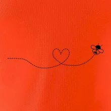 Dráha letu včely - srdce