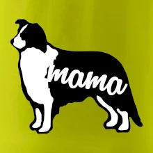 Border kolie mama obrys