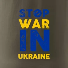 Farebný nápis Stop war in ukraine
