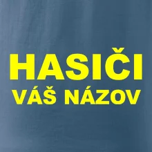 Hasiči - žltý nápis - váš názov zboru