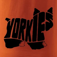 Yorkšírský teriér - Yorkie - Nápis v tele