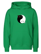 Mačky jin jang farebné