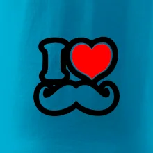 i love mustache - obrys i love mustache - obrys