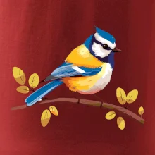 Sýkorka modrinka kreslená