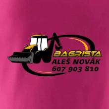 Bagrista v kruhu - vlastný nápis