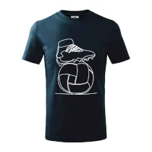 Futbalová lopta kopačka jedným ťahom Futbalová lopta kopačka jedným ťahom