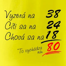 Vyzerá, cíti sa, chová sa - 80 rokov