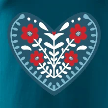 Folklór - srdce modré plné