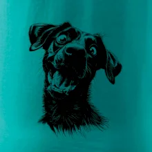 Čiernobiela karikatúra Labrador tmavý Čiernobiela karikatúra Labrador tmavý