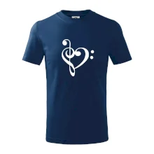 Husľový kľúč srdce