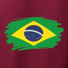 Brazília vlajka štetkou