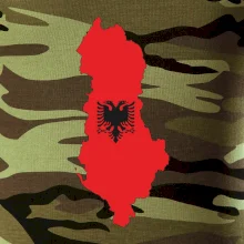 Albánsko mapa a znak