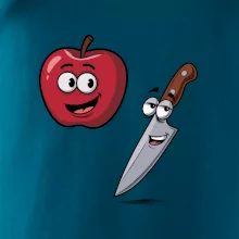 Parové tričko - Jablko a nôž