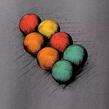 Petanque guľa kresba