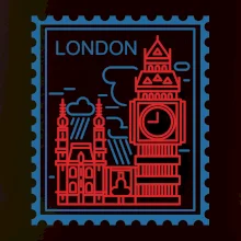 Londýn známka jednoduchá