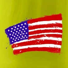 Americká vlajka ohnutá Americká vlajka ohnutá