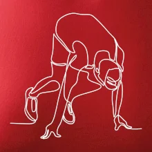 Bežec na štarte jedným ťahom