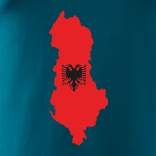 Albánsko mapa a znak