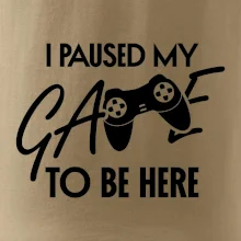 I paused my game to be here