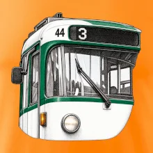 Detail čela T3R SLF tečkovaná perokresba