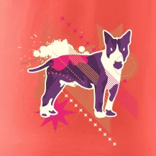 Pes abstraktný fialový