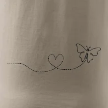 Dráha letu motýľa - srdce