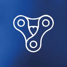 Cyklo srdce reťaz trojuholník