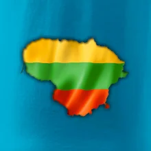 Litva vlajka mapa Litva vlajka mapa