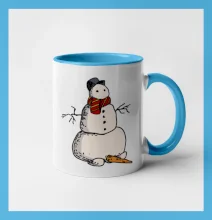 Snehuliak so spadnutým nosom