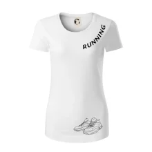 Running nápis šikmo