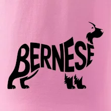 Bernese Mountain Dog nápis v tele