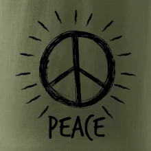 Peace symbol čiernobiely