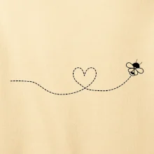 Dráha letu včely - srdce Dráha letu včely - srdce