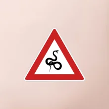 Dopravná značka - Pozor had