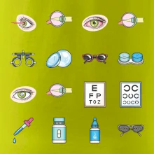 Očný lekár ikony Očný lekár ikony