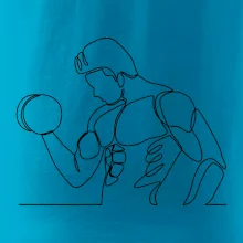 Fitness muž jedným ťahom Fitness muž jedným ťahom