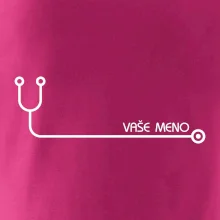 Doktor a sestrička - stetoskop s menom