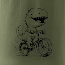 Roztomilý Dinosaurus na bicykli