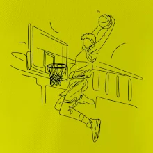 Basketbalista jedným ťahom - výskok