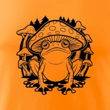 Goblincore čierna hubožaba