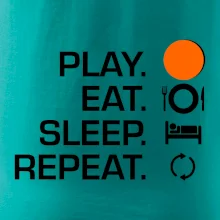 Hokejbal - Play eat sleep repeat