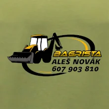 Bagrista v kruhu - vlastný nápis